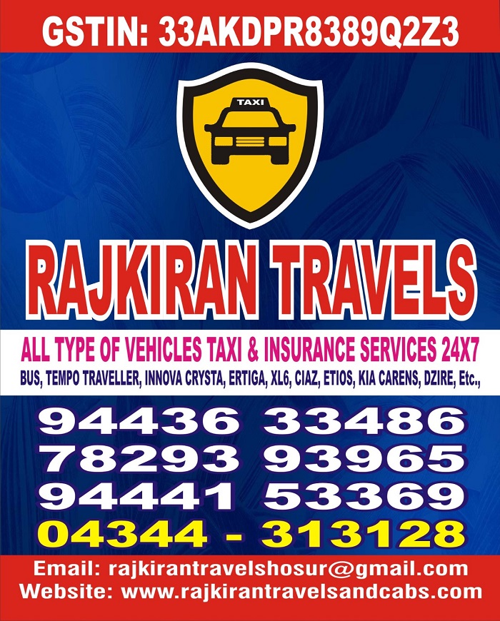 Rajkiran Travels and Cabs in Hosur